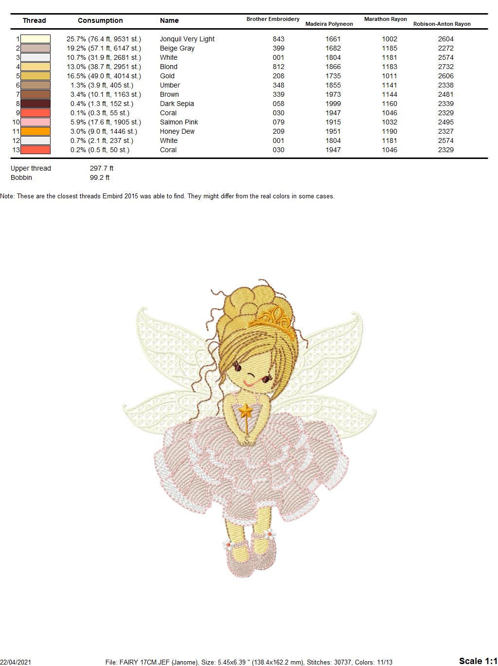 Fairy embroidery designs - Baby girl embroidery design machine embroidery pattern - Pixie embroidery file - Fairy design Instant Download