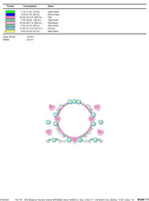 Load image into Gallery viewer, Monogram Frame embroidery designs - Flower embroidery design machine embroidery pattern - Rose wreath embroidery file - instant download
