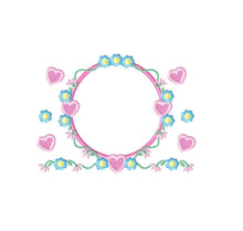 Carica l&#39;immagine nel visualizzatore di Gallery, Monogram Frame embroidery designs - Flower embroidery design machine embroidery pattern - Rose wreath embroidery file - instant download
