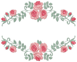 Roses embroidery designs - Flower embroidery design machine embroidery pattern - Flowers embroidery file - Flowers for towel embroidery pes