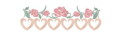 Roses embroidery designs - Kitchen Towel embroidery design machine embroidery pattern - Floral embroidery file - instant download pes jef