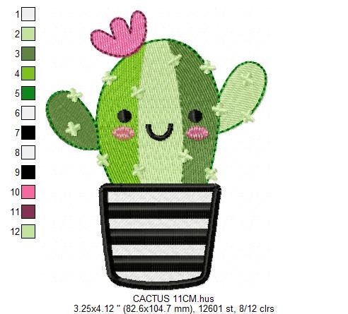 Cactus embroidery designs - Succulent embroidery design machine embroidery pattern - Mexican cactus design - plant embroidery file desert
