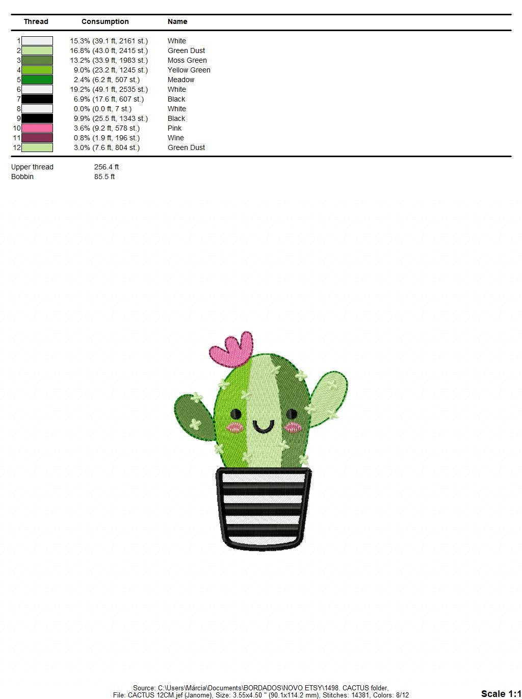 Cactus embroidery designs - Succulent embroidery design machine embroidery pattern - Mexican cactus design - plant embroidery file desert