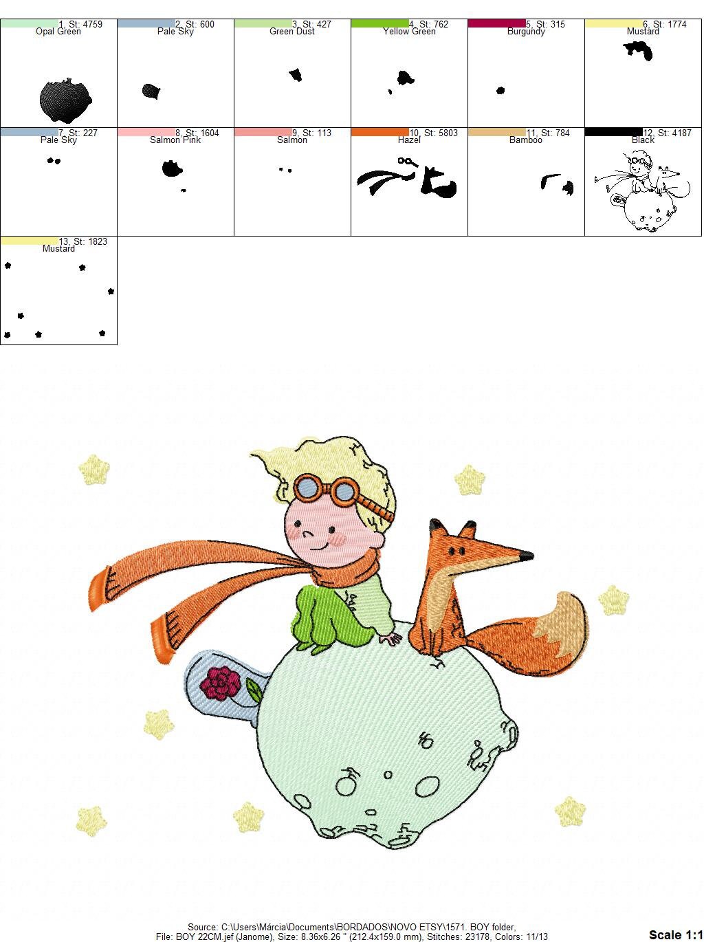 Little Prince embroidery designs - King embroidery design machine embroidery pattern - instant download - baby boy embroidery file fairytale