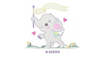 Elephant embroidery designs - Animal embroidery design machine embroidery pattern - Baby boy embroidery file - instant download pes jef vip