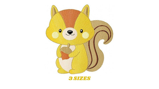 Squirrel embroidery design - Animal embroidery designs machine embroidery pattern - Woodland animals embroidery file - instant download pes Marcia Embroidery