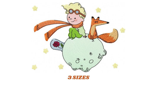 Little Prince embroidery designs - King embroidery design machine embroidery pattern - instant download - baby boy embroidery file fairytale