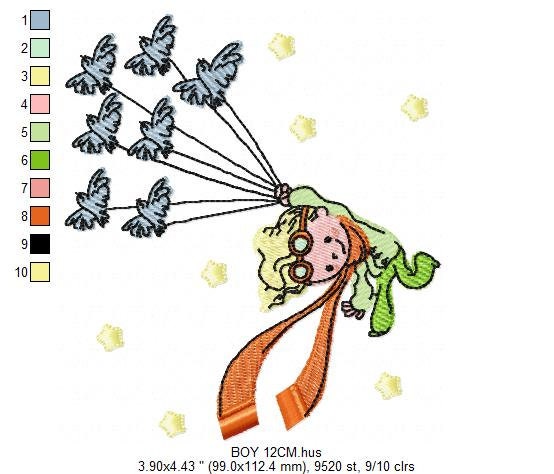 Little Prince embroidery designs - King embroidery design machine embroidery pattern - instant download - baby boy embroidery file fairytale