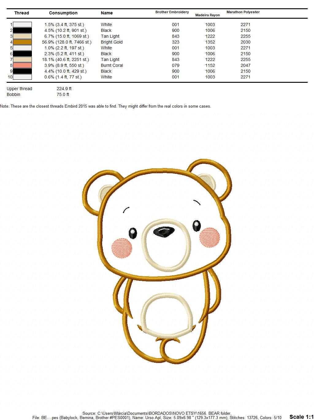 Bear embroidery designs - Teddy bear applique machine embroidery pattern - Baby Boy and girl file - Instant digital download jef pes dst hus