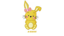 Charger l&#39;image dans la galerie, Bunny embroidery design - Rabbit embroidery designs machine embroidery pattern - Baby girl embroidery file - jef pes dst hus vip vp3 Easter
