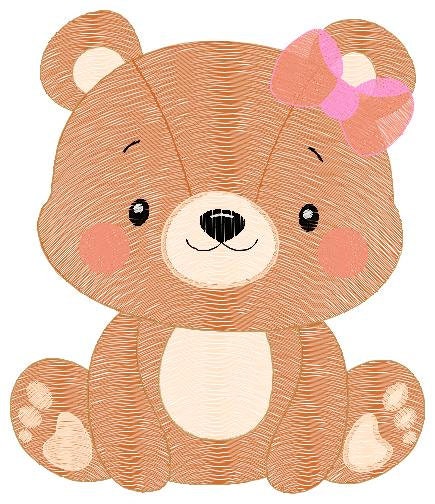 Bear embroidery designs - Female Teddy embroidery design machine embroidery pattern - Baby Boy embroidery file - instant download pes jef Marcia Embroidery