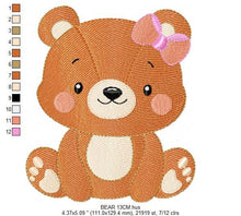 Carica l&#39;immagine nel visualizzatore di Gallery, Bear embroidery designs - Teddy embroidery design machine embroidery pattern - Baby Boy embroidery file - instant download pes jef vp3 hus
