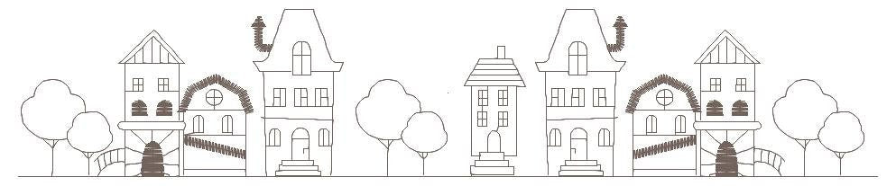 City Skyline embroidery designs - Cities embroidery design machine embroidery pattern - Houses embroidery file - instant download designs