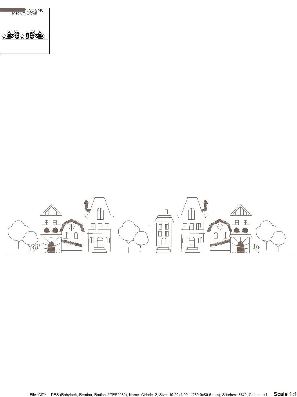 City Skyline embroidery designs - Cities embroidery design machine embroidery pattern - Houses embroidery file - instant download designs