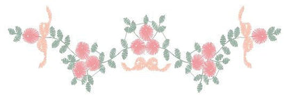 Flowers embroidery designs - Roses embroidery design machine embroidery pattern - Entwined roses embroidery file - instant download towel