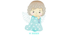 Laden Sie das Bild in den Galerie-Viewer, Angel embroidery designs - Baby girl embroidery design machine embroidery pattern - Angel with wings embroidery file - instant download pes
