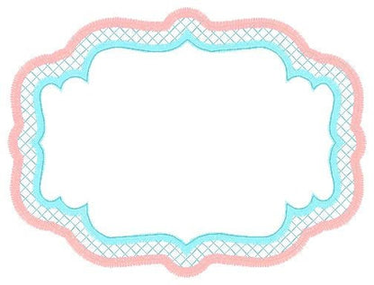 Frame embroidery designs set - Frame Applique Design Shape Embroidery Machine embroidery pattern - Monogram quilt instant download digital