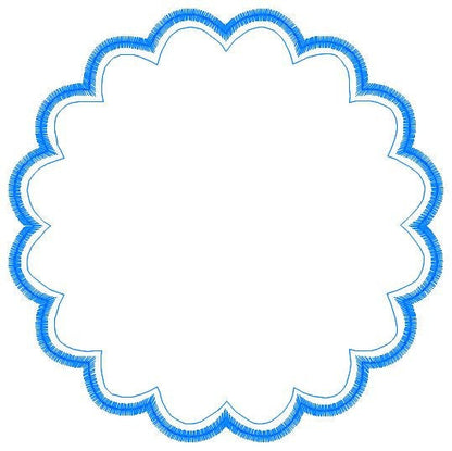 Frame embroidery designs set - Frame Applique Design Shape Embroidery Machine embroidery pattern - Curly Monogram Form - instant download