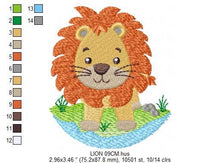 Cargar imagen en el visor de la galería, Lion embroidery designs - Safari embroidery design machine embroidery pattern - Baby boy embroidery file - Lion king embroidery download jef
