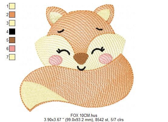 Red Fox embroidery designs - Woodland animals embroidery design machine embroidery pattern - baby girl embroidery file - instant download Marcia Embroidery