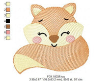 Carica l&#39;immagine nel visualizzatore di Gallery, Red Fox embroidery designs - Woodland animals embroidery design machine embroidery pattern - baby girl embroidery file - instant download
