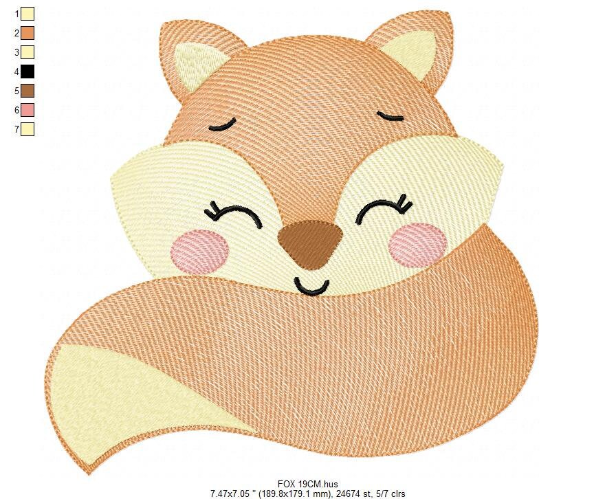 Red Fox embroidery designs - Woodland animals embroidery design machine embroidery pattern - baby girl embroidery file - instant download Marcia Embroidery