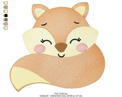 Red Fox embroidery designs - Woodland animals embroidery design machine embroidery pattern - baby girl embroidery file - instant download Marcia Embroidery