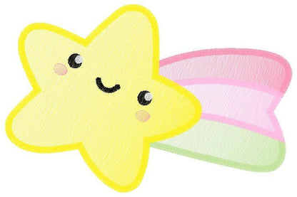 Star embroidery designs - Rainbow embroidery design machine embroidery pattern - Baby girl embroidery file - kid embroidery burp cloth bib Marcia Embroidery