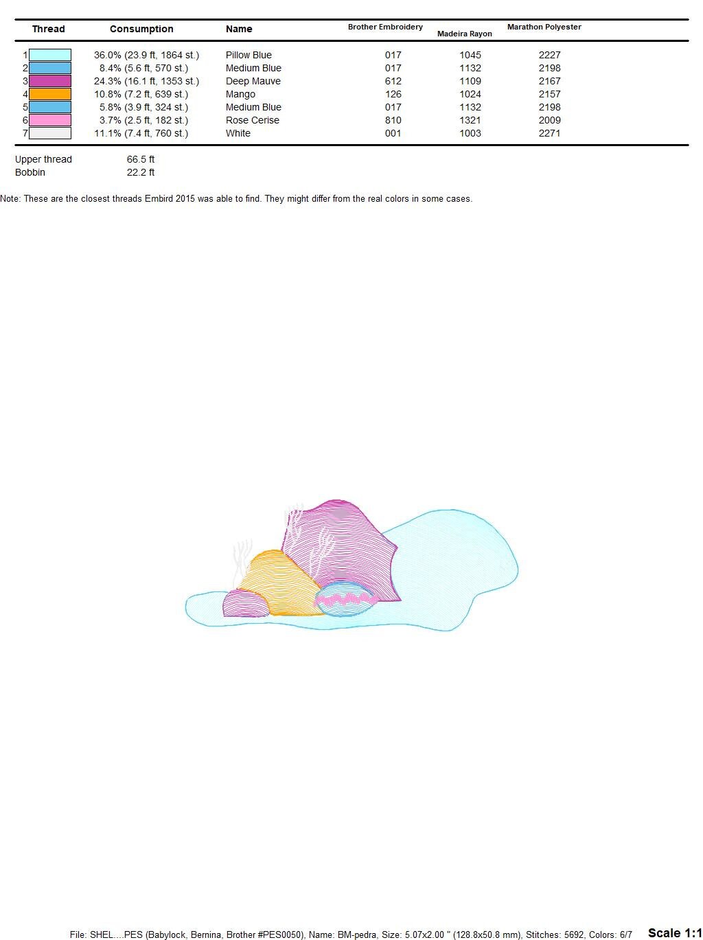 Coral embroidery designs - Deep sea shells embroidery design machine embroidery pattern - Children embroidery file - embroidery download pes Marcia Embroidery