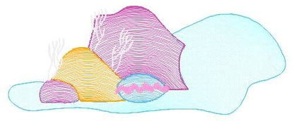Coral embroidery designs - Deep sea shells embroidery design machine embroidery pattern - Children embroidery file - embroidery download pes Marcia Embroidery