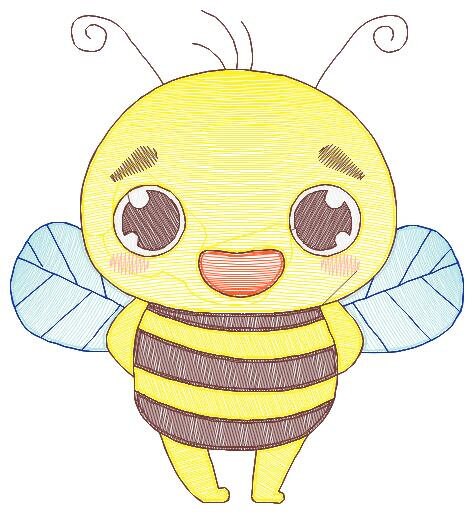 Bee embroidery design - Bees embroidery designs machine embroidery pattern - baby girl embroidery file - honey bee applique design newborn