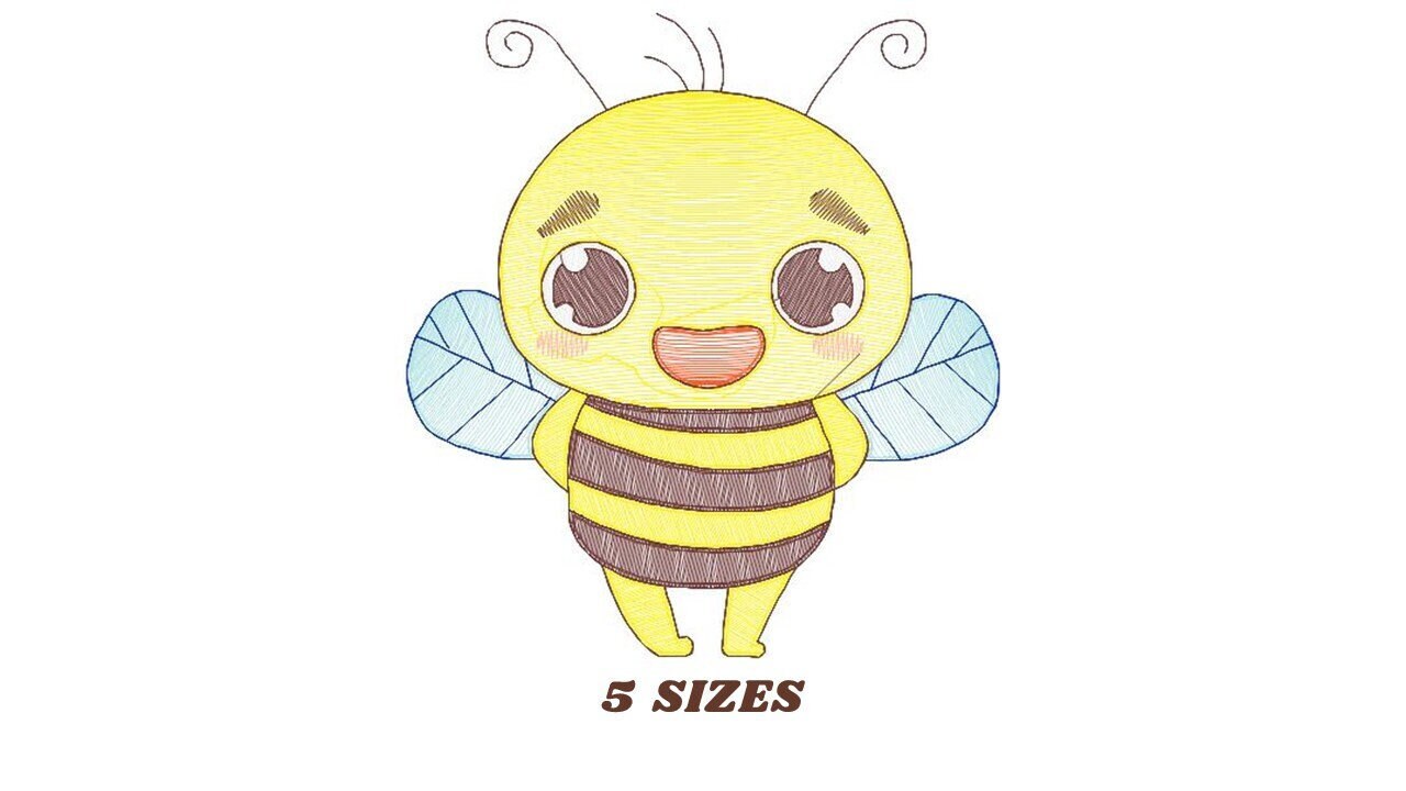 Bee embroidery design - Bees embroidery designs machine embroidery pattern - baby girl embroidery file - honey bee applique design newborn