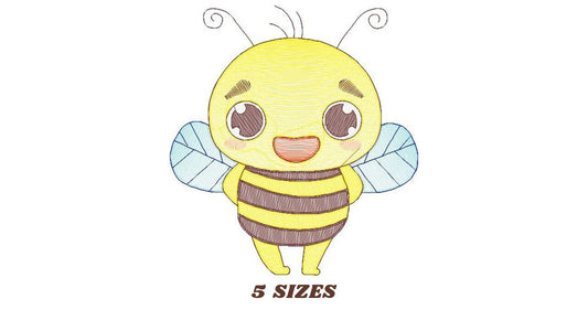 Bee embroidery design - Bees embroidery designs machine embroidery pattern - baby girl embroidery file - honey bee applique design newborn Marcia Embroidery