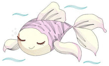 Load image into Gallery viewer, Fish embroidery designs - Ocean animals embroidery design machine embroidery pattern - Sleeping fish embroidery file - Delicate sea animals
