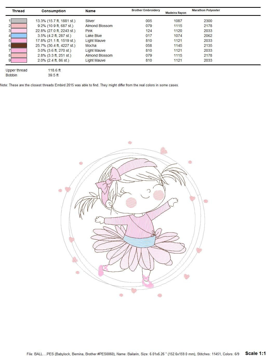 Ballerina embroidery designs - Ballet embroidery design machine embroidery pattern - instant download - Baby girl embroidery digital file
