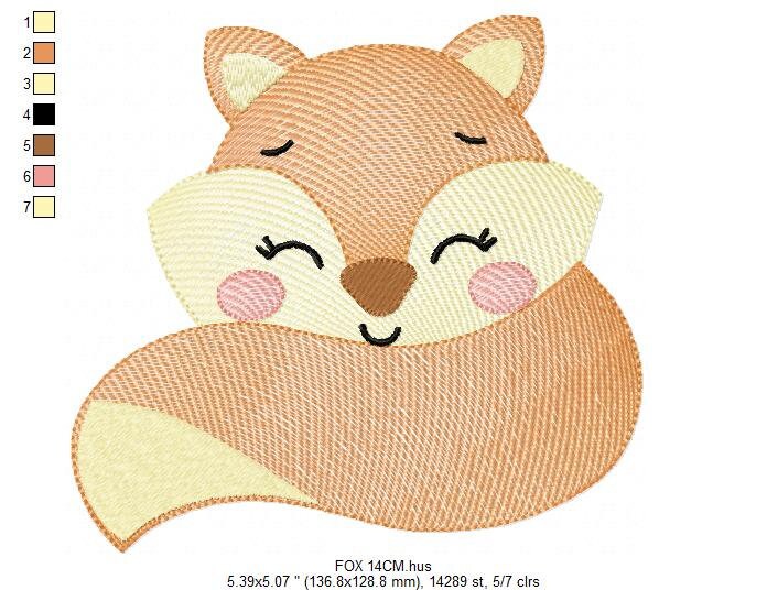 Red Fox embroidery designs - Woodland animals embroidery design machine embroidery pattern - baby girl embroidery file - instant download Marcia Embroidery
