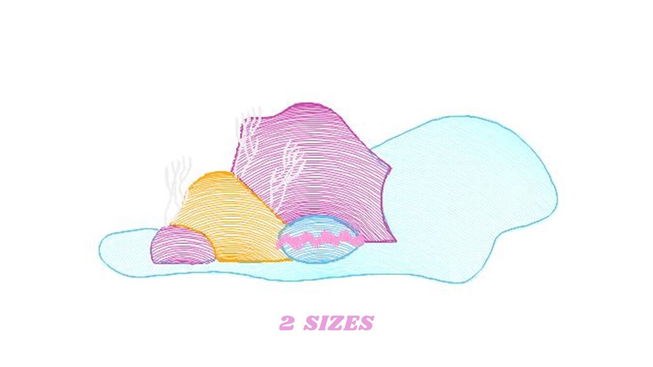Coral embroidery designs - Deep sea shells embroidery design machine embroidery pattern - Children embroidery file - embroidery download pes Marcia Embroidery