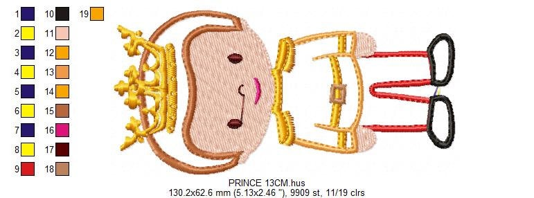 Prince embroidery designs - King embroidery design machine embroidery pattern - Baby boy embroidery file - Fairytale Knight design pes jef - Marcia Embroidery