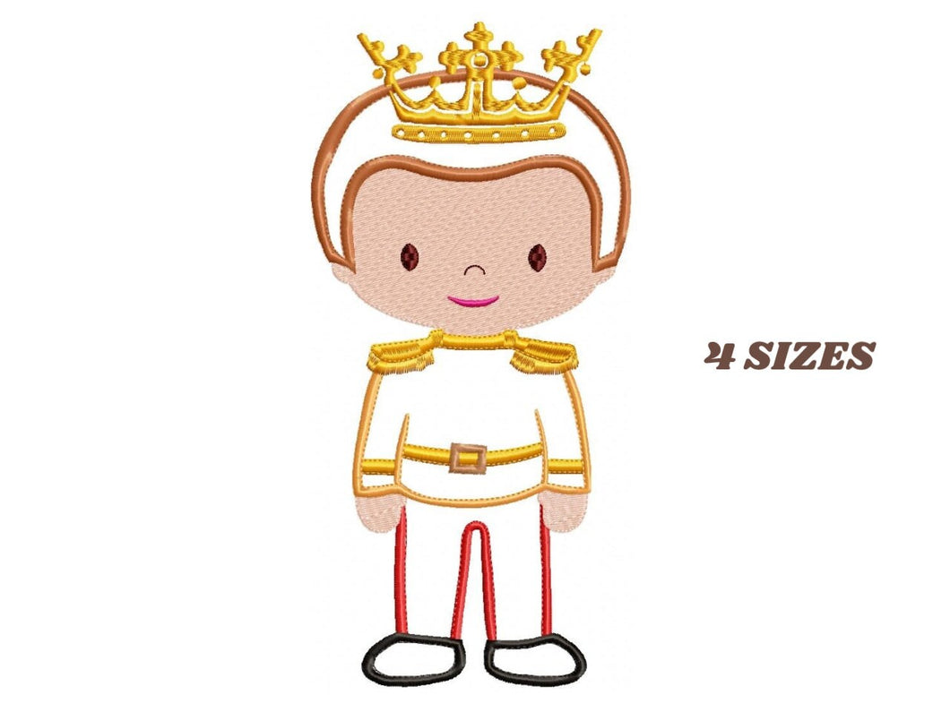 Prince embroidery designs - King embroidery design machine embroidery pattern - Baby boy embroidery file - Fairytale Knight design pes jef