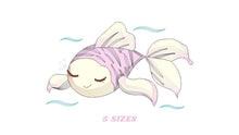 Laden Sie das Bild in den Galerie-Viewer, Fish embroidery designs - Ocean animals embroidery design machine embroidery pattern - Sleeping fish embroidery file - Delicate sea animals
