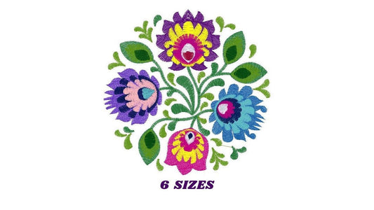 Hungarian embroidery designs - Flower embroidery design machine embroidery pattern - Floral embroidery file - instant download digital file