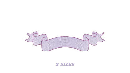 Banner embroidery designs - Sign embroidery design machine embroidery pattern - Ribbon banner embroidery file - tea towel embroidery pes jef