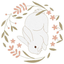 Charger l&#39;image dans la galerie, Bunny embroidery design - Animal embroidery designs machine embroidery pattern - Woodland animals embroidery file - instant download rabbit
