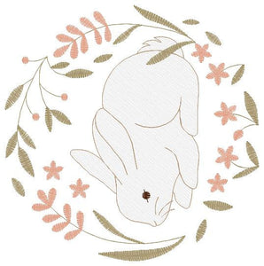 Bunny embroidery design - Animal embroidery designs machine embroidery pattern - Woodland animals embroidery file - instant download rabbit