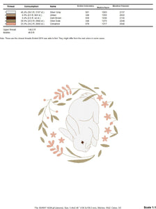 Bunny embroidery design - Animal embroidery designs machine embroidery pattern - Woodland animals embroidery file - instant download rabbit