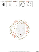 Carica l&#39;immagine nel visualizzatore di Gallery, Bunny embroidery design - Animal embroidery designs machine embroidery pattern - Woodland animals embroidery file - instant download rabbit
