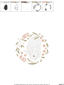 Bunny embroidery design - Animal embroidery designs machine embroidery pattern - Woodland animals embroidery file - instant download rabbit