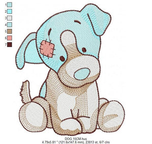 Dogs embroidery designs - Dog embroidery design machine embroidery pattern - Puppy embroidery file - Beagle embroidery instant download pes