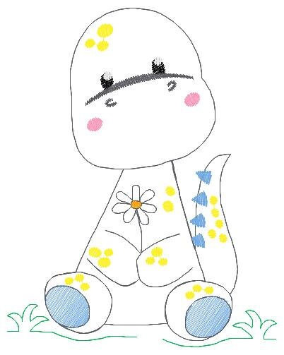 Dinosaur embroidery designs - Dino embroidery design machine embroidery pattern - instant download - Baby boy embroidery file brontosaurus Marcia Embroidery