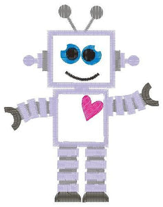 Robot embroidery designs - Cyborg embroidery design machine embroidery pattern - baby boy embroidery file - Kid embroidery robot design pes